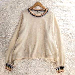 Madewell rainbow Gladwell balloon sleeve sweater
